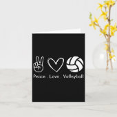 Peace Liebe Volleyball Spielerteam Sport Volleybal Karte (Gelbe Blume)