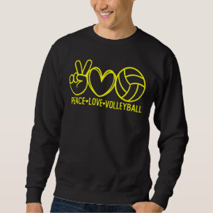 Peace Liebe Volleyball Sports Mama Game Day Team C Sweatshirt