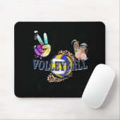 Peace Liebe Volleyball Stepmutter Life Mama Oma Mousepad (Mit Mouse)