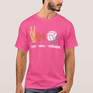 Peace Liebe Volleyball T-Shirt