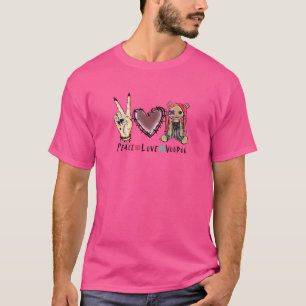 Peace Liebe Voodoo Niedlich und grauenhaft Puppenk T-Shirt