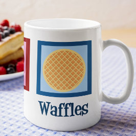 Peace Liebe Waffles Kaffeetasse