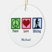 Peace Liebe Wandern Niedliche Custom Hiker Weihnac Keramik Ornament (Links)