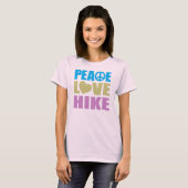 Peace Liebe Wanderung T-Shirt (Vorne ganz)