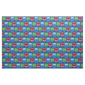 Peace Liebe Water Polo Team Blue Stoff (Fat Quarter (45,7 x 55,9 cm))