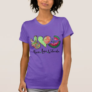 Peace Liebe Watermelon, SOMMERGESCHENKE IDEE T-Shirt