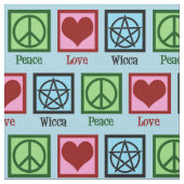 Peace Liebe Wicca Stoff (Nahaufnahme)