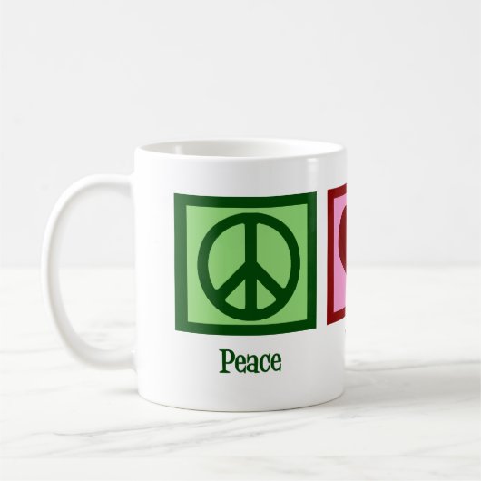 Peace Liebe Windsurfing Kaffeetasse (Links)