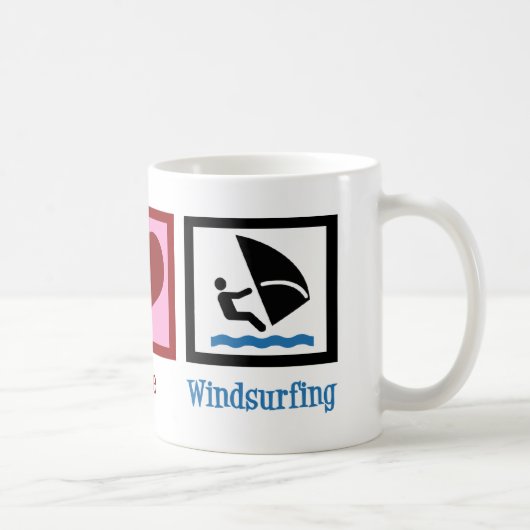 Peace Liebe Windsurfing Kaffeetasse (Rechts)