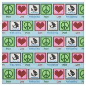 Peace Liebe Windsurfing Stoff (Muster)