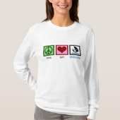 Peace Liebe Windsurfing T-Shirt (Vorderseite)