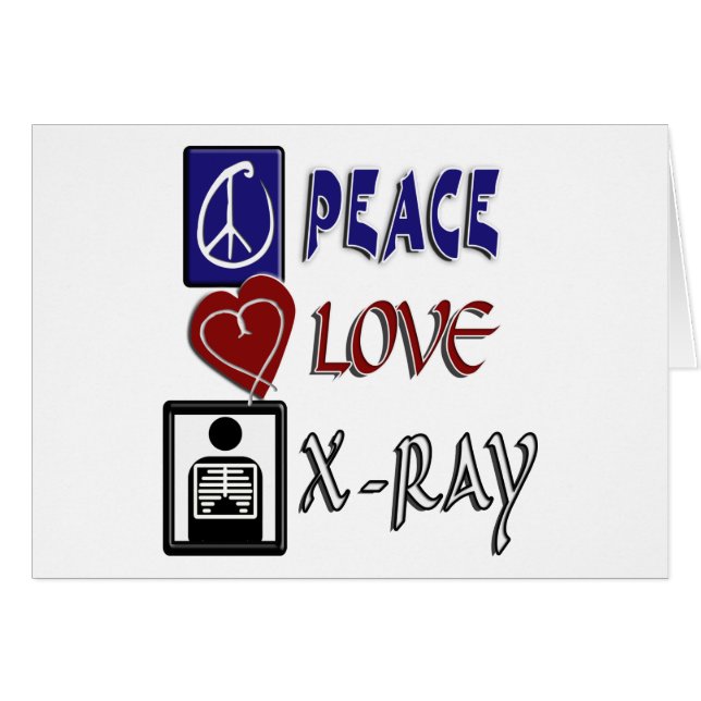 PEACE LIEBE XRAY (Vorderseite (Horizontal))