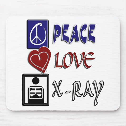 PEACE LIEBE XRAY MOUSEPAD (Vorne)