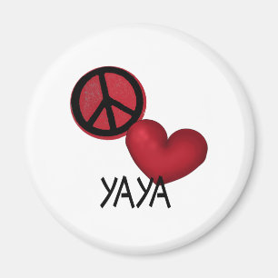 Peace Liebe YaYa Magnet