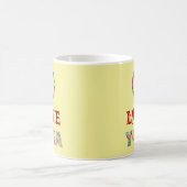 Peace Liebe Yoga farbenfroh Inspiration Kaffeetasse (Mittel)