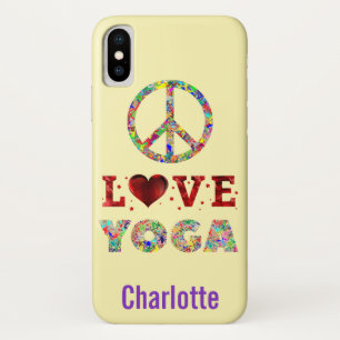 Peace Liebe Yoga Farbenfrohe Spiritualität Case-Mate iPhone Hülle