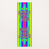 Peace Liebe Yoga Rainbow Absichten Yogamatte (Vorderseite)