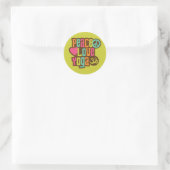 Peace Liebe Yoga Runder Aufkleber (Tasche)