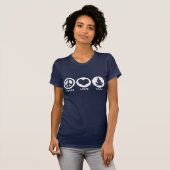 Peace Liebe Yoga T-Shirt (Vorne ganz)