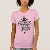 Peace Liebe Yoga T - Shirt (Vorderseite)