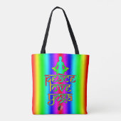 Peace Liebe Yoga Tote Bag Tasche (Rückseite)