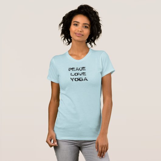 Peace Liebe Yoga Tshirt (Vorne ganz)