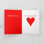 Peace Liebe & You Valentine's Day Card Karte (Innenseite)