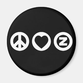 Peace Liebe Zazzle Magnet