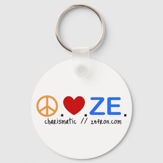Peace.Liebe.ZE. Schlüsselanhänger (Vorderseite)