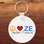 Peace.Liebe.ZE. Schlüsselanhänger (Vorderseite)
