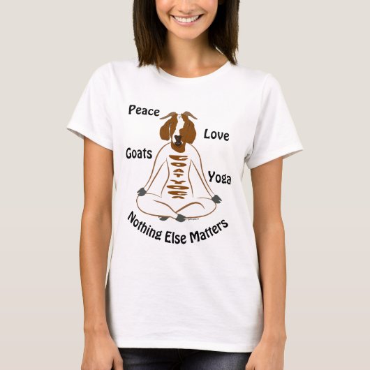 PEACE LIEBE ZIATEN YOGA | GetYerGoat T-Shirt (Vorderseite)