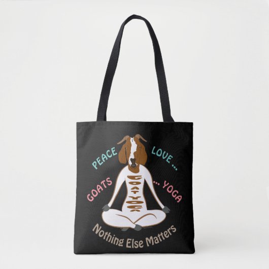 PEACE LIEBE ZIATEN YOGA | GetYerGoat™ Tasche (Vorderseite)
