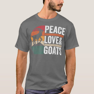 Peace Liebe Ziegen Ziege Bekleidung Bauer Landung T-Shirt