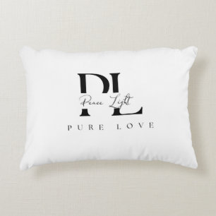 „Peace Light – Pure Love“-Logo Dekokissen