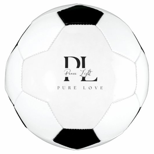 „Peace Light – Pure Love“-Logo Fußball (Vorderseite)