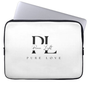 „Peace Light – Pure Love“-Logo Laptopschutzhülle