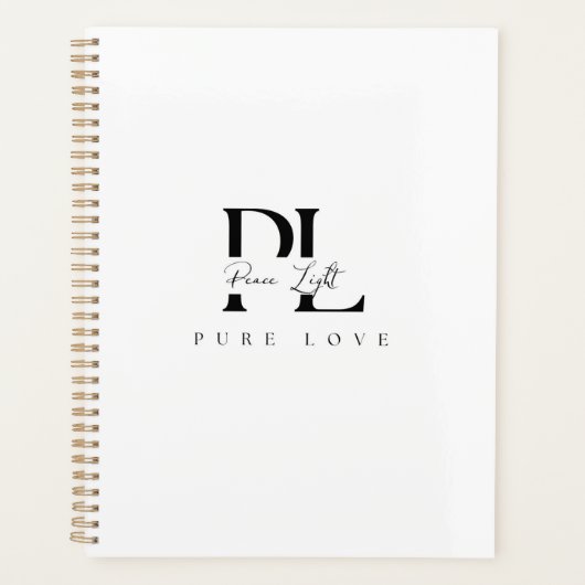 „Peace Light – Pure Love“-Logo Planer (Vorderseite)