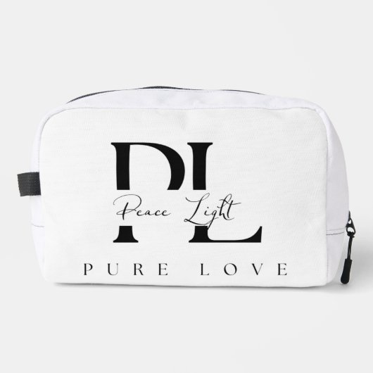 Peace Light – Pure Love Logo Waschbeutel (Vorderseite)