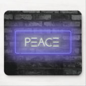 PEACE Lila Neuseeländischer Neonzeichner Maus Pad Mousepad (Vorne)