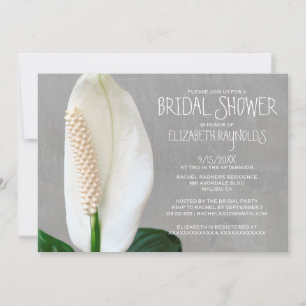 Peace Lily Bridal Shower Einladungen
