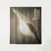 Peace Lily Floral Dream Time Wandteppich (Vorderseite)