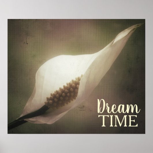 Peace Lily Foto Dream Time Phrase Poster (Vorne)