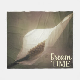 Peace Lily Fotografy Dream Time Phrase Fleecedecke