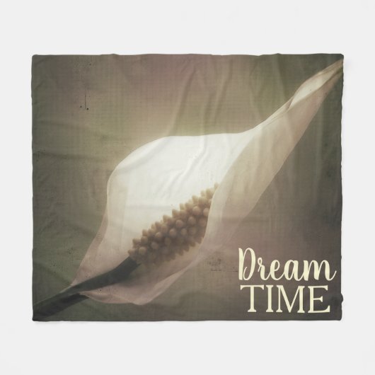 Peace Lily Fotografy Dream Time Phrase Fleecedecke (Vorderseite (Horizontal))