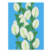 Peace Lily Illustration Poster (Vorderseite)