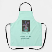 Peace Lily Schürze (Vorderseite)