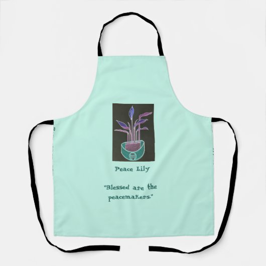 Peace Lily Schürze (Vorderseite)