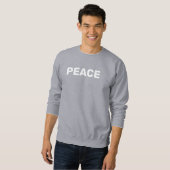 PEACE-Logo grau Sweatshirt (Vorne ganz)