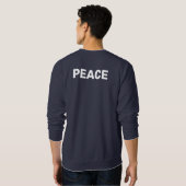 PEACE Logo Navy Sweatshirt (Schwarz voll)