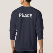 PEACE Logo Navy Sweatshirt (Rückseite)